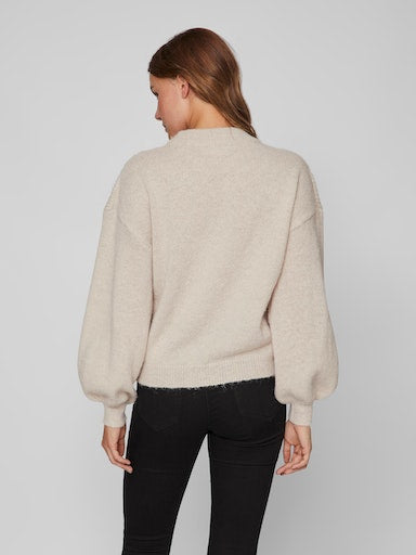 VICHINTI O-NECK CABLE KNIT TOP-NOOS